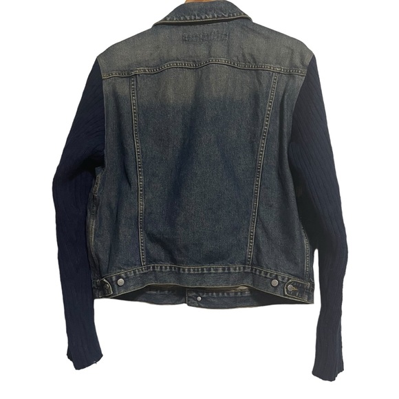 Vintage Guess Jean Denim Jacket Blue Knot Long Sleeve Women's Size X-Large - Picture 10 of 14